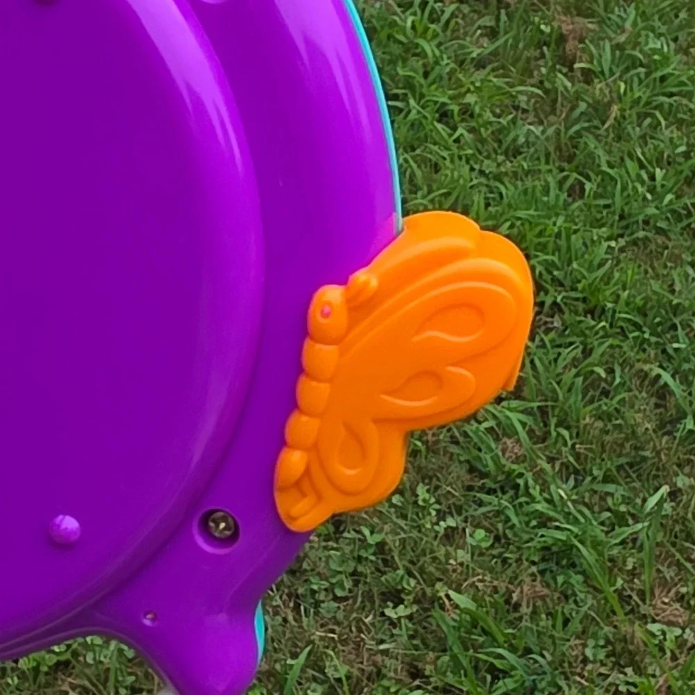 Vintage Disney Winnie the Pooh  See'nSay Learning Toy Teal Purple  Y2K Working!